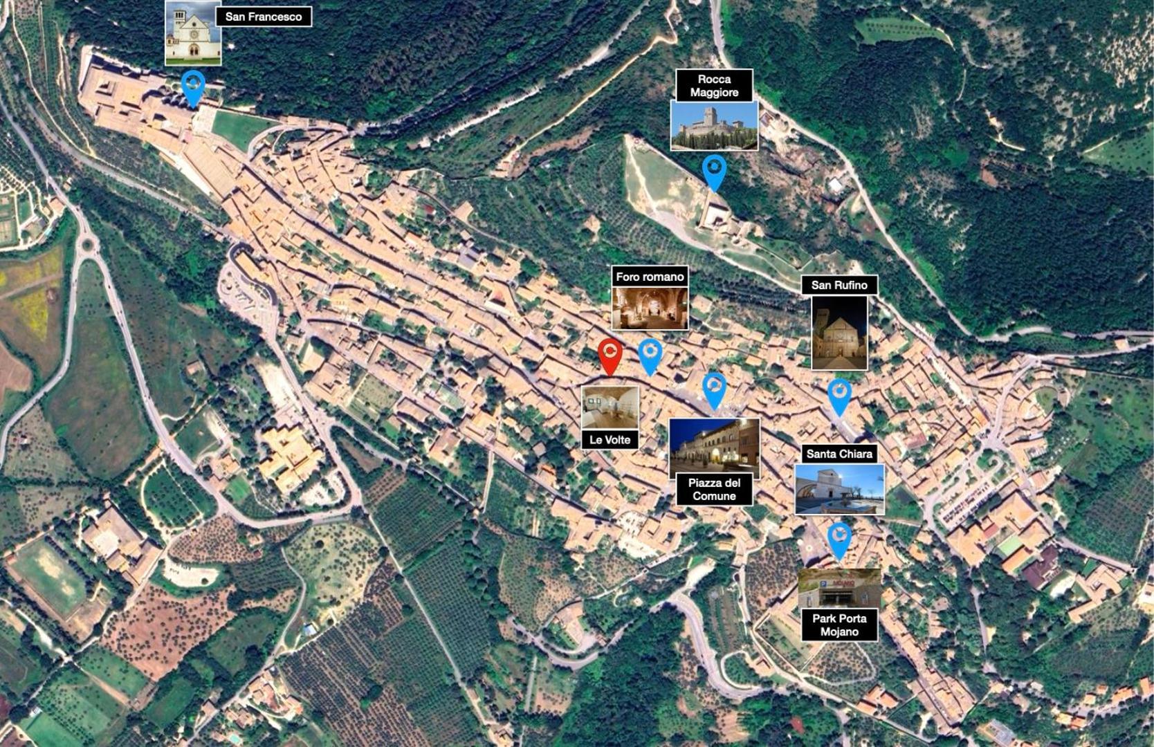 Apartamento Le Volte Di Via Portica Asís Exterior foto